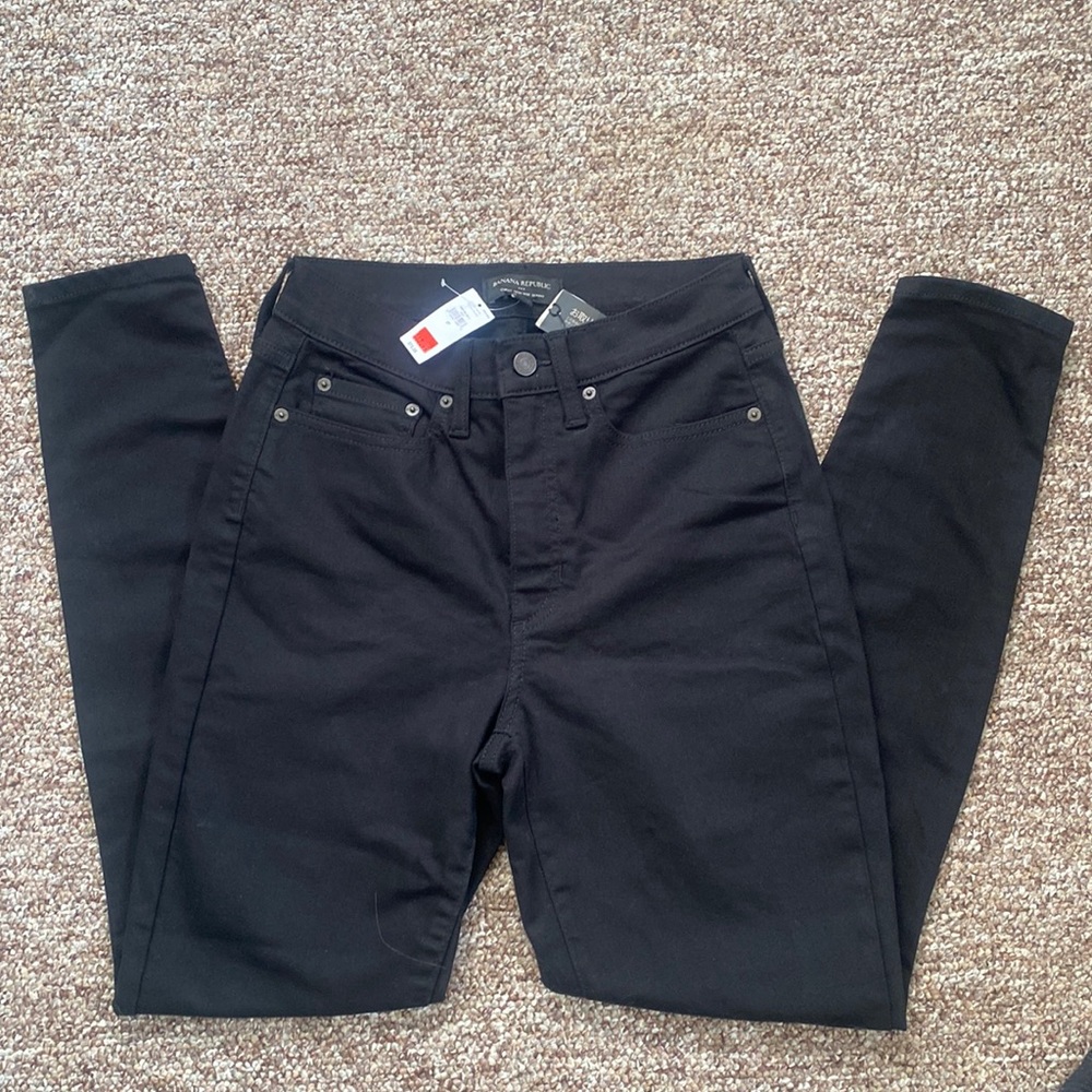 Banana Republic Black Skinny jeans with tags